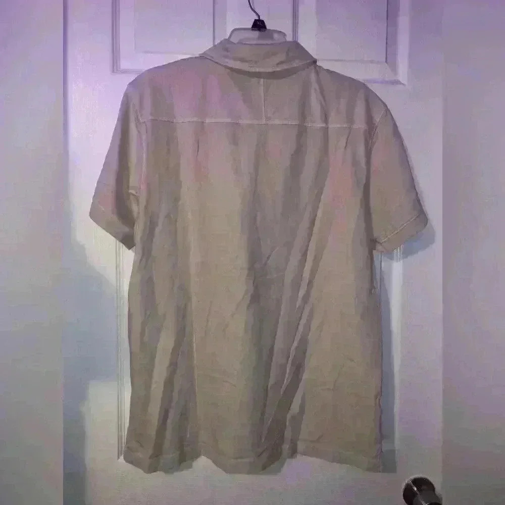 beige Banana Republic shirt size L - Picture 3 of 5